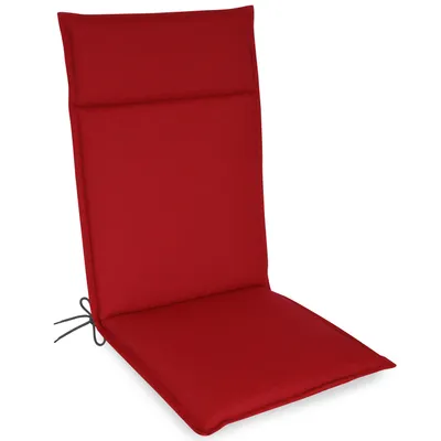 Produktbild von Herlag Hochlehner Gartenstuhlauflage Bea 120x50x4,5cm Wasserabweisend Rot