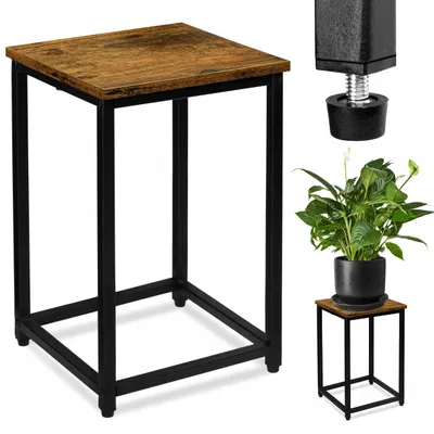 Image de Gockowiak Support Métallique pour Plantes Style Loft Étagère