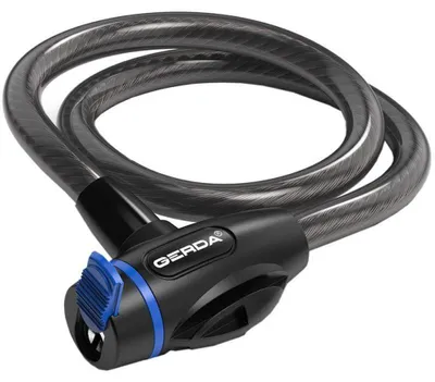 Obrázok produktu pre Gerda – reťazový zámok na bicykel, Flex, slučka PP7949 (jednotná veľkosť) (čierny)