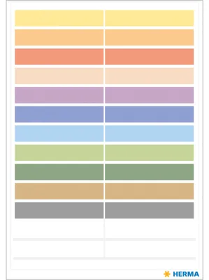 Image de Etiquettes autocollantes HERMA colorées 60 pcs.