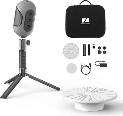 Immagine prodotto di 3DMakerpro Mole, scanner 3D portatile per stampanti 3D, precisione 0,05 mm, risoluzione 0,1 mm, 10 FPS, scansione di oggetti neri, primario