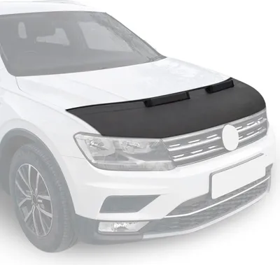 Zdjęcie produktu dla Owiewka maski chroniąca przed odpryskami kamieni Owiewka maski do Volvo XC60 2010-2017 czarna połówka