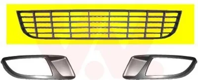 Produktbild von VAN WEZEL Lüftungsgitter Grill Stoßfänger für FIAT BRAVO II (198) Schwarz