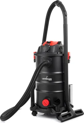 Zdjęcie produktu dla Odkurzacz przemysłowy LEHMANN DACE 30L 3600W z gniazdem do elektronarzędzi, dmuchawą do liści, na mokro sucho