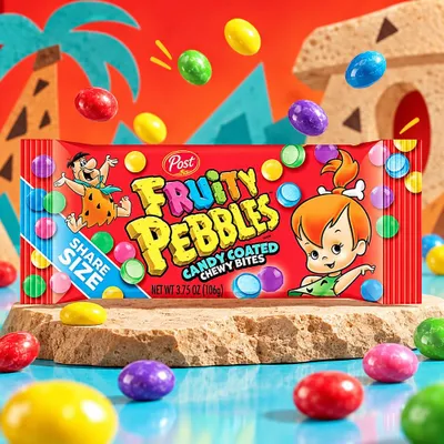 Produktbild von Fruity Pebbles Candy Coated Chewy Bites Share Size 106g