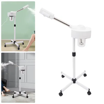 Produktbild von Gesichtsdampfer Ozon Dampfgerät Nano-Ionen-Dampftechnologie Dampftechnologie SPA Gesichtssauna Tiefenreinigung (600ml weiß) für Kosmetikstudio Schönheitssalon