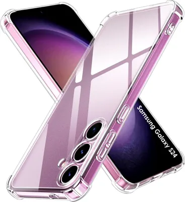 Immagine prodotto di Custodia per Samsung Galaxy S24 - Custodia trasparente antiurto per telefoni cellulari Custodia protettiva antigraffio ultra sottile Phonillico