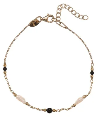 Produktbild von Vergoldetes Armband mit echten Perlen und Achat AL5255.01.000