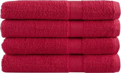 Obrázek produktu pro Premium ručníky SOLUND 4 ks červené 80 x 200 cm 600 g/m²