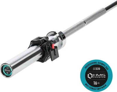 Obrázek produktu pro Go320 Olympijská Činka 14,8Kg 1830Mm Hms S Upínacími Čelistmi Černá