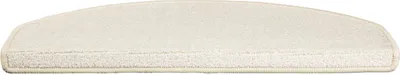 Produktbild von Stufenmatte Dynasty Velours Creme Halbrund 23,5 x 65 cm