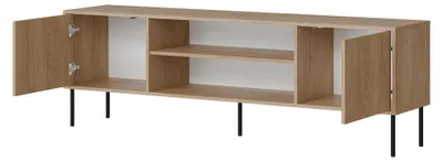 Produktbild von Rainerio - TV-Möbel, 4180x40x60h cm Braun, ein Regal