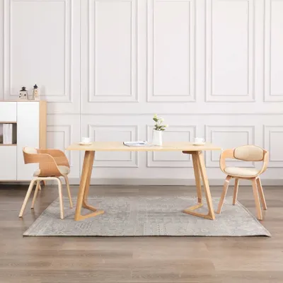 Produktbild von The Living Store Esszimmerstühle 2 Stk. Bugholz und Kunstleder