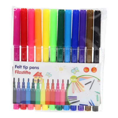 Zdjęcie produktu dla Topwrite - Zestaw mazaków / pisaków / flamastrów 12 szt.