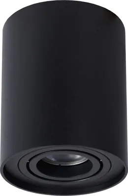 Produktbild von Spot Leuchte Decke Aufputz Aluminium GU10 rund Ø 9,6 cm Schwarz Modern Lampe Deckenlampe