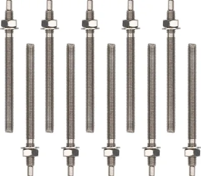 Produktbild von Isolbau Ankerstangen M8 x 110 mm - 10 Stück ETA Zulassung Gewindestange Verbundanker verzinkt mit Mutter & Unterlegscheibe Schwerlast-Anker Schwerlast-dübel