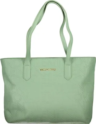 Produktbild von Damen Schultertasche: Grün, Kontrastdetails, Reißverschluss, 2 Henkel