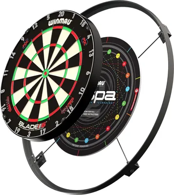 Produktbild von Winmau Set Wispa Schallschutz System + Blade 6 Triple Core Carbon | Dartscheibe Dart Scheibe Darts