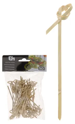 Zdjęcie produktu dla Wykałaczki Bambusowe Ozdobne 50 Szt.