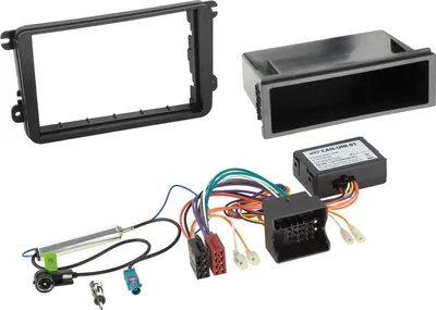 Obrázek produktu pro sada 2-DIN s přihrádkou vhodná pro vozidla Seat/Skoda/VW CAN/anténa
