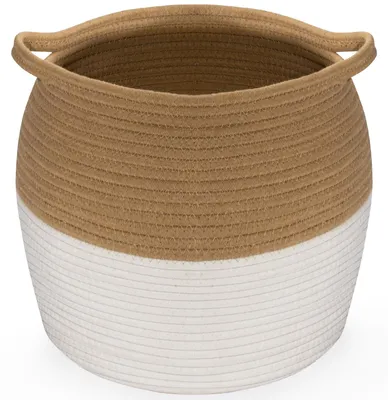 Imagen del producto de Cesta de algodón, 26 litros, 30 x 30 cm, para almacenamiento
