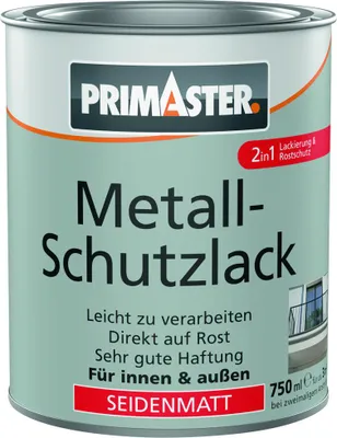 Produktbild von Primaster Metall-Schutzlack silber seidenmatt 750 ml
