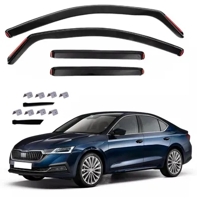 Obrázok produktu pre Sada 4 bočných deflektorov pre ŠKODA OCTAVIA 4 – sedan – od roku 2020