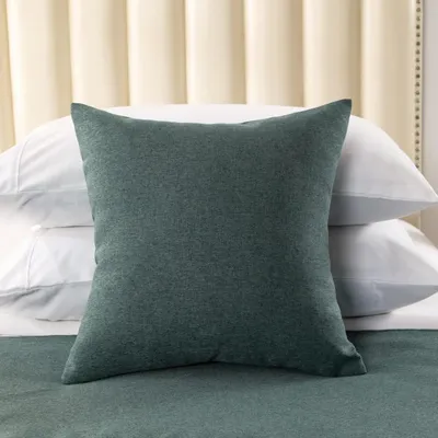 Immagine prodotto di Set di 2 federe per cuscini, 45x45 cm, blu-verde, con cerniera
