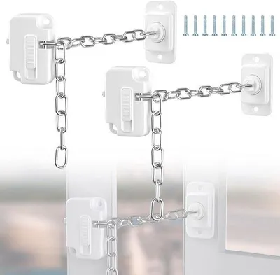 Produktbild von Kindererfassung - 2 Stücke - Für Kühlschränke, Schränke und Toiletten geeignet - Einfache Montage ohne Bohren - Weiß und Dauerhaft