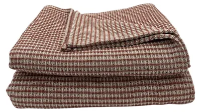 Produktbild von Gewebter Bettüberwurf aus recycelter Baumwolle mit Wabenmuster