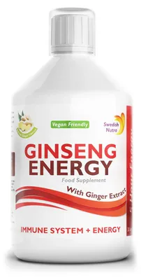 Zdjęcie produktu dla Swedish Nutra Ginseng Energy - Naturalny zastrzyk energii dla ciaa i umysu - moe zwalcza chroniczne zmczenie - 500ml