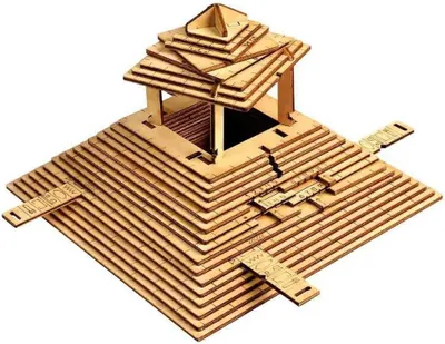Produktbild von Escape Welt Pyramidenpuzzle-brettspiel 10 Cm Golden Golden One Size