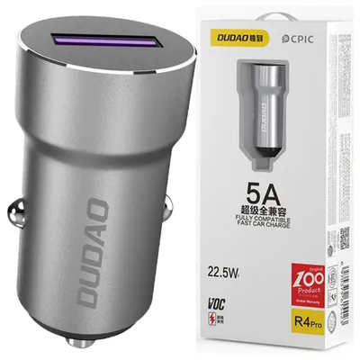 Immagine prodotto di DUDAO R4Pro Aggiornamento Grigio Universale Grigio Accendisigari Ricarica rapida Auto