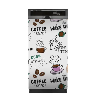 Produktbild von Magnete Dekorative 45x80 cm Küche Magnetmatte Spülmaschine - Kaffee Getränk