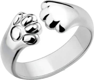 Produktbild von Fingerring, Pfotenöffnungsschmuck, verstellbarer heller Glanzring für den täglichen Gebrauch-Silber