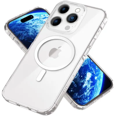 Zdjęcie produktu dla Etui ochronne MagPower do iPhone'a 14 Pro, przezroczyste, odporne na zarysowania etui na telefon komórkowy