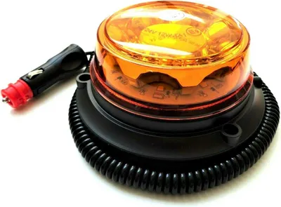 Produktbild von Matel Service LED Rundumleuchte 4 Blitzmuster 12V 24V ECE R65 R10 E9 Magnet f. PKW LKW Traktor
