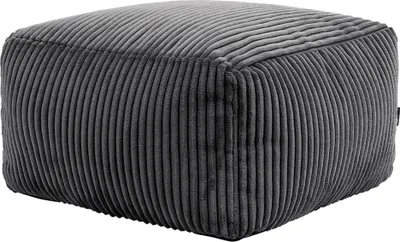 Produktbild von icon Sitzpouf Amara, Cord, Fußhocker Für Das Wohnzimmer, Sitzhocker, Sitzpouf, Sitzsack Hocker Groß, Sitzkissen - Hergestellt in Deutschland
