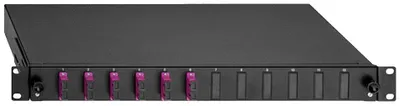 Produktbild von Rutenbeck BL - Glasfaserkabelkiste - extensible - Rack montierbar - LC Duplex SM X 6 - Schwarz, RAL