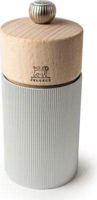 Produktbild von PEUGEOT Salzmühle LINE 12cm Aluminium Buchenholz Stahlmahlwerk Gewürzmühle