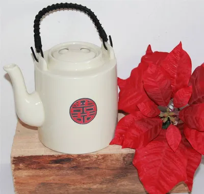 Produktbild von 015 Teekanne beige Keramik 1 Liter aus Teeset 102