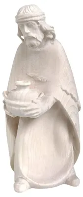 Hirte mit Holzkrug 8 cm – Krippenfigur aus Naturholz