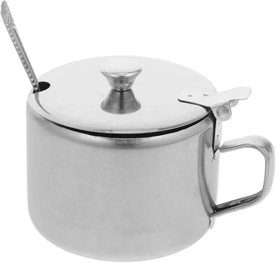Produktbild von Edelstahl-Zucker- und Gewürzbehälter mit Deckel