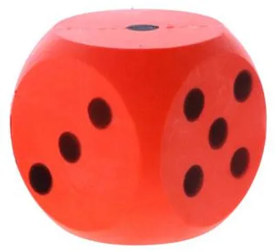 Produktbild von Speelgoed 190/606 RED - wuerfel Soft, 16 cm, rot