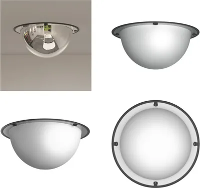 Obrázek produktu pro vidaXL Dopravní zrcadlo s plnou kopulí Ø30 cm akrylátové - Dopravní zrcadlo - Bezpečnostní zrcadlo - Panoramatické zrcadlo - Vypouklé zrcadlo