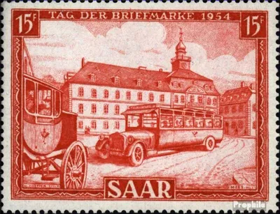 Produktbild von Briefmarken Saarland 1954 Mi 349 (kompl.Ausg.) postfrisch Tag der Briefmarke