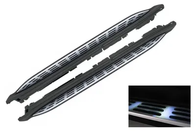 Produktbild von Trittbretter Seitenstufen für Mercedes GLS SUV X167 2020+ LED Höflichkeitslicht.