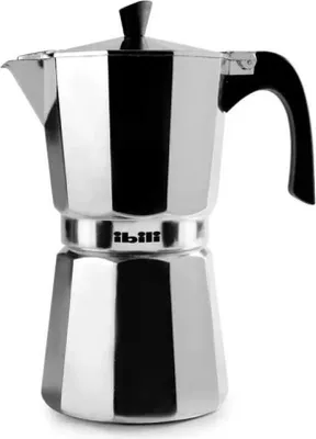 Produktbild von Ibili Espressokocher Bahia Aus Aluminium Italienisch 14 Tassen Silber  Silber One Size