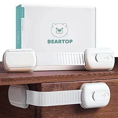 Produktbild von Kindersicherung Schranksicherung Schranksicherung Baby - Weiß 8 Stück