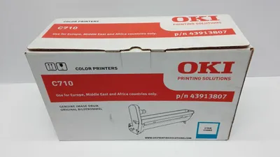 Imagen del producto de Tambor OKI 43913807, modelo C710, para tóner cian